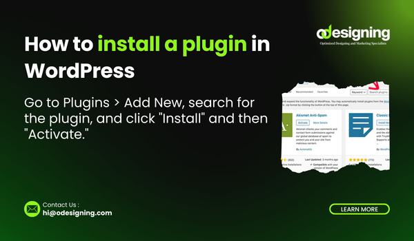 Install a Plugin in WordPress