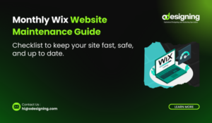 Wix website maintenance